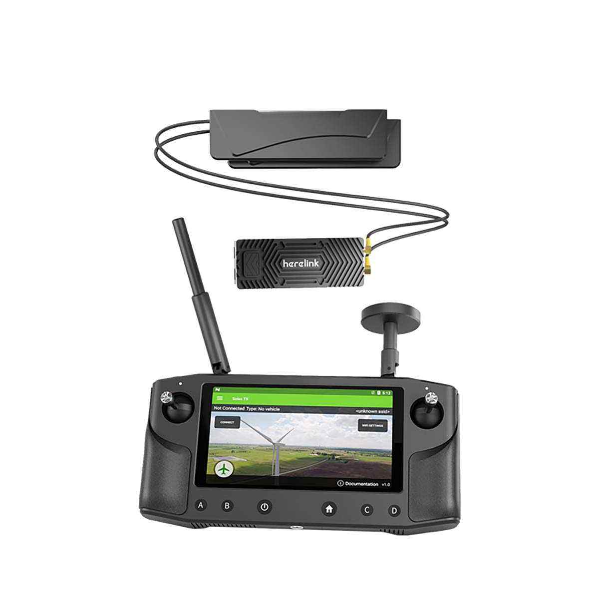 热十六进制Herelink V1.1遥控器QGC Mavlink支持ArduPilot PX4 Airunit无线数字传输系统FPV零件