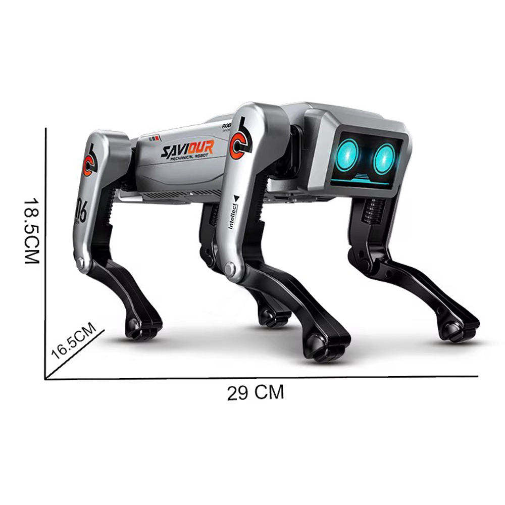 智能AI产品2025编程特技动作交互式语音遥控智能机器人狗玩具音乐和灯光