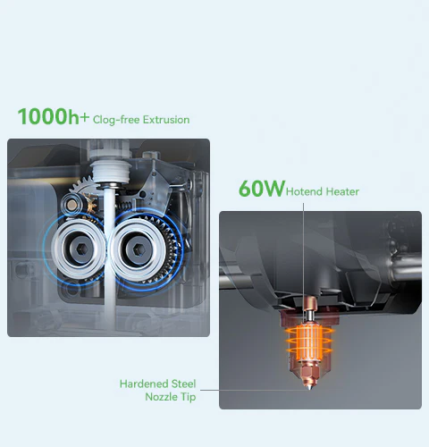 适用于 K1 SE 便携式 3D 打印机新型高精度 FDM 近端高速设备 1.75 毫米耗材自动 USB PLA 1 年保修