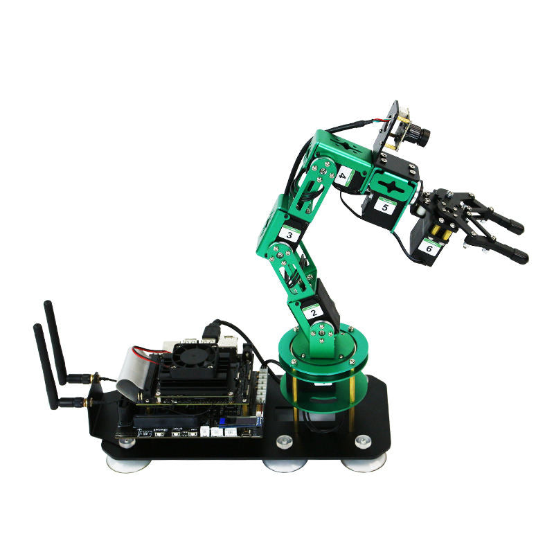 基于捷森纳米的新型智能覆盆子皮5 AI机械臂DOFBOT开源编程和ROS机器人系统