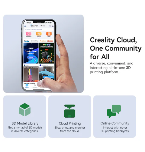 适用于 K1 SE 便携式 3D 打印机新型高精度 FDM 近端高速设备 1.75 毫米耗材自动 USB PLA 1 年保修