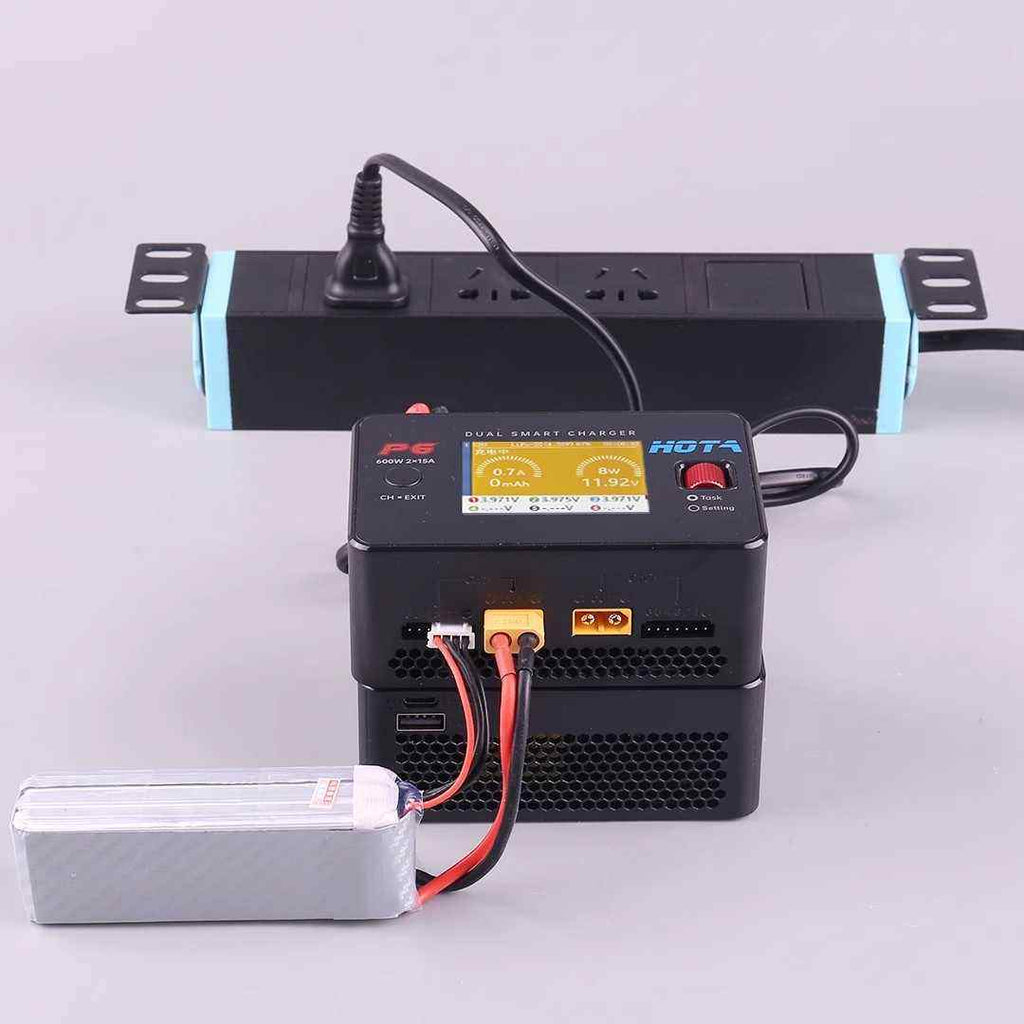 HOTA T240 240瓦电源电源适配器电源单元，适用于Hota P6 D6 Q8 Q8智能平衡充电器，带XT60输出欧盟/美国/英国插头