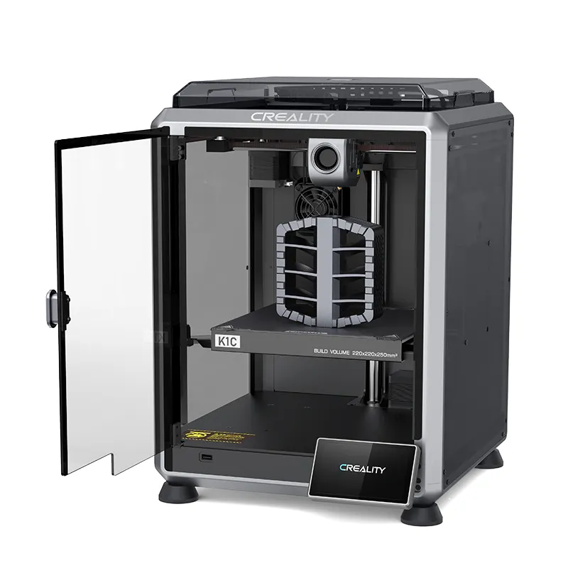 Original Creality K1C 600mm/s High-Speed Auto-Leveling FDM 3D Printer, 220x220x250mm Desktop for Home/DIY