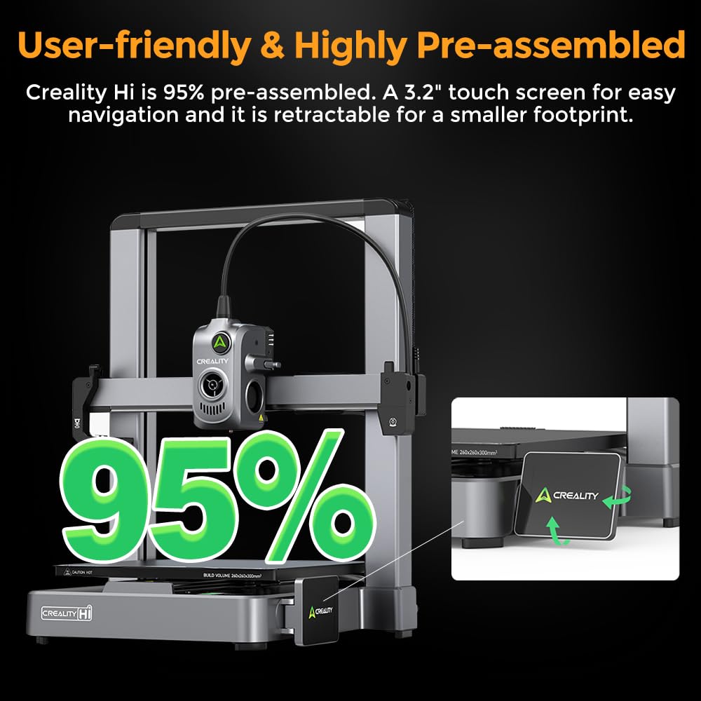Creality Hi Combo 16-Color 260*300mm Automatic Dual Extruder 500mm/s Speed New Condition 1 Year USB PLA Prototyping