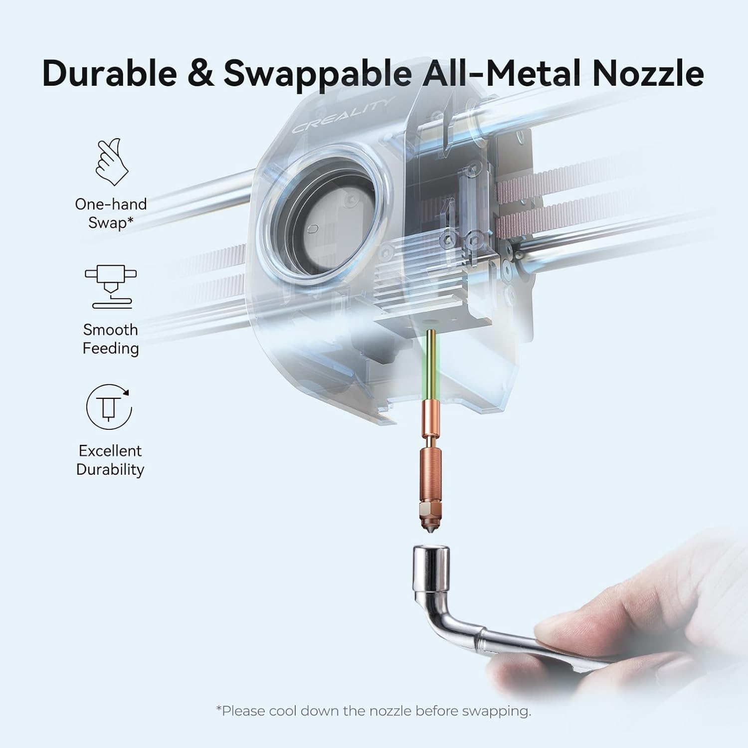 For K1 SE 3D Printer Aluminum Black Kids Beginners Fully Assembled Auto Leveling 600mm/s Max High-Speed Printing Supporting