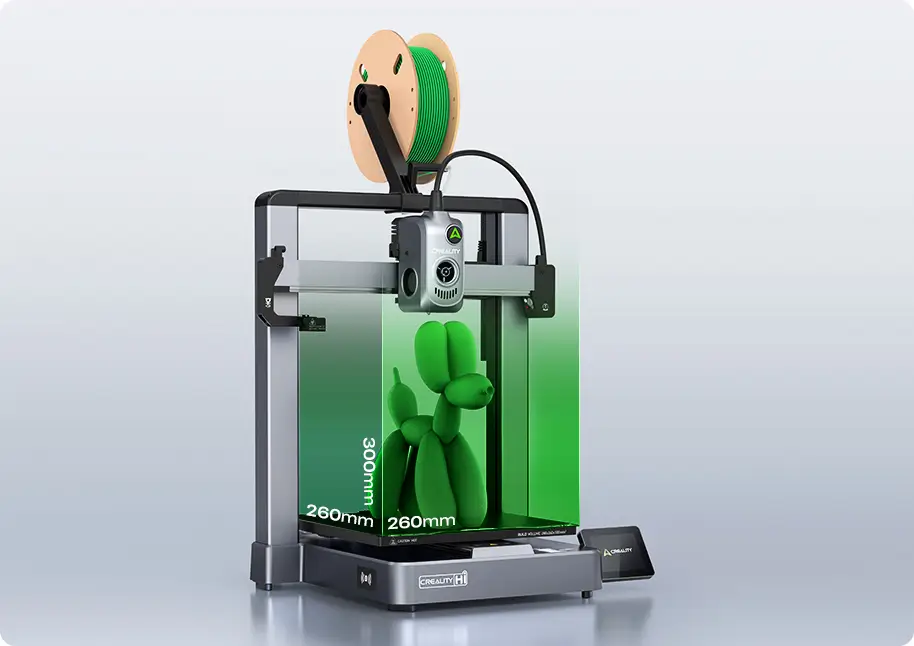 Creality Hi Combo 3D Printer Multi Color 3D Printer with CFS, 500mm/s Auto-Leveling Automatic Filament Reading 10.24 X 11.81Inch