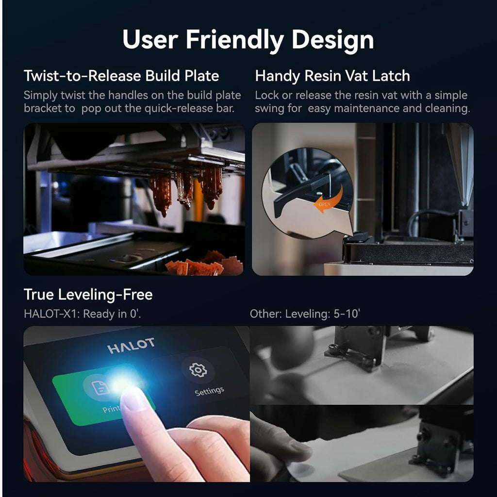 Creality Halot-X1 Combo 3D Printer 10.1/16K Mono LCD 170 Mm/h High-Speed Intelligent Resin Management Fully Assembled Auto