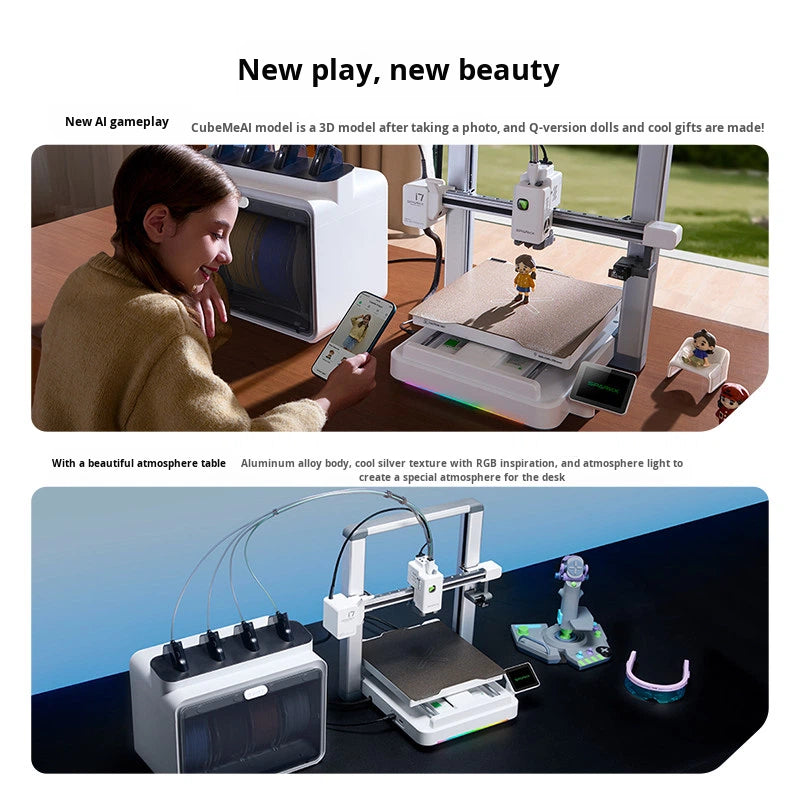 In Stock SF Express Delivery for 3D I7 SPARKX I7 Home Desktop-level Multi-color Printing Students Beginners High-speed