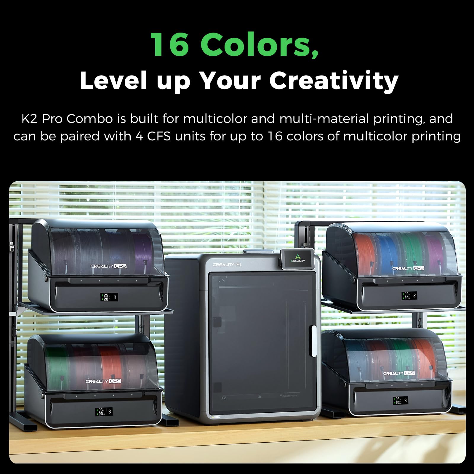 Creality K2 Combo 3d Printer 260x260x260mm Store rating: 4.6 (15 reviews)