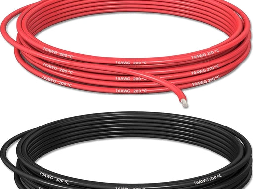 16 AWG Silicone Wire 20ft Black & 20ft Red Heat Resistant Soft Cable