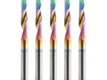 Single Flute Spiral End Mill for Aluminum 1/8 inch Shank