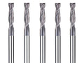 SpeTool 5Pcs 2-Flute Square Nose Carbide End Mill 1/8 Inch