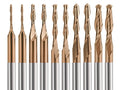 Ball Nose End Mill Set 1/8 inch Shank 10pcs