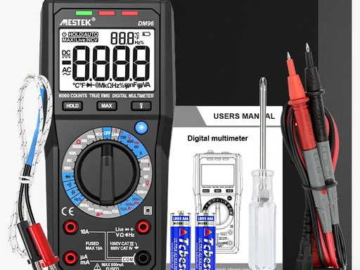 Digital Multimeter Auto-Ranging 6000 Counts TRMS for RC & DIY
