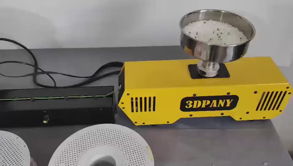 Mini Desktop Plastic Small 3D Filament Extruder Extrusion Machine Single Screw Extruder With Wire Winding Machine Set 1.75mm